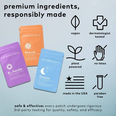 Load image into Gallery viewer, The Good Patch The Essentials Plant-Based Vegan Wellness Patch 12ct - New
