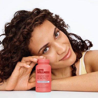 Load image into Gallery viewer, Love Wellness Healthy Hair Probiotics for Fuller and Shinier Hair 30ct - New
