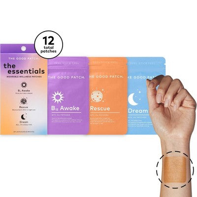 Load image into Gallery viewer, The Good Patch The Essentials Plant-Based Vegan Wellness Patch 12ct - New
