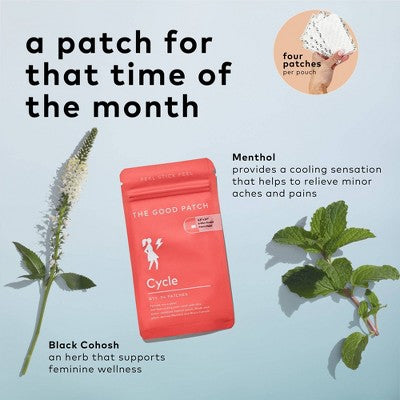 Load image into Gallery viewer, The Good Patch Cycle Plant-Based Vegan Wellness Patch 4ct. - New
