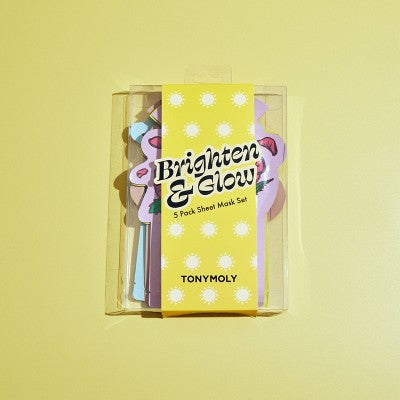 Load image into Gallery viewer, TONYMOLY Brighten &amp; Glow Sheet Mask Set - New
