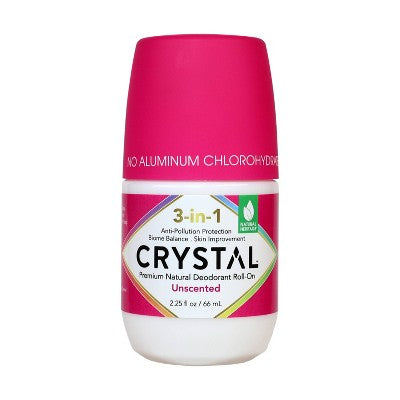 Load image into Gallery viewer, Crystal 3-in-1 Natural Mineral Roll-On Deodorant Unscented 2.25 fl oz - New
