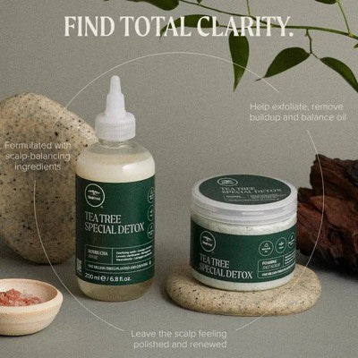 Load image into Gallery viewer, Tea Tree Special Detox Foaming Salt Hair Scrub 6.5oz - New
