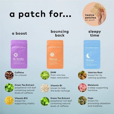 Load image into Gallery viewer, The Good Patch The Essentials Plant-Based Vegan Wellness Patch 12ct - New
