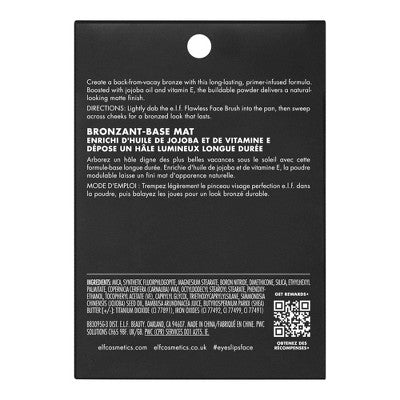 Load image into Gallery viewer, e.l.f. Primer-Infused Matte Bronzer Fresh Tan 0.35oz - New
