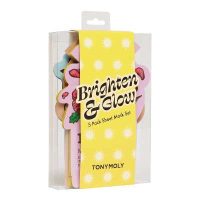Load image into Gallery viewer, TONYMOLY Brighten &amp; Glow Sheet Mask Set - New
