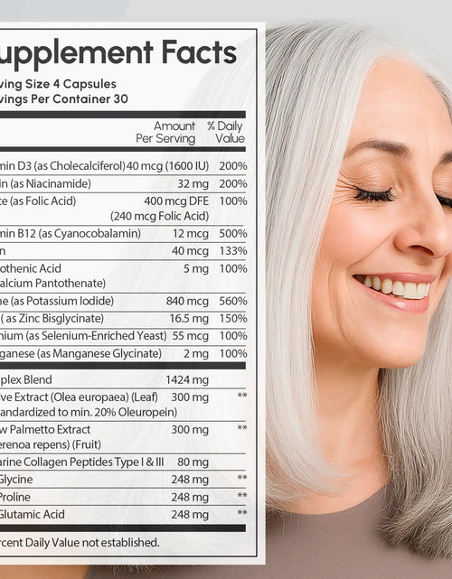 Load image into Gallery viewer, Biotin &amp; Collagen Hair Growth Complex
