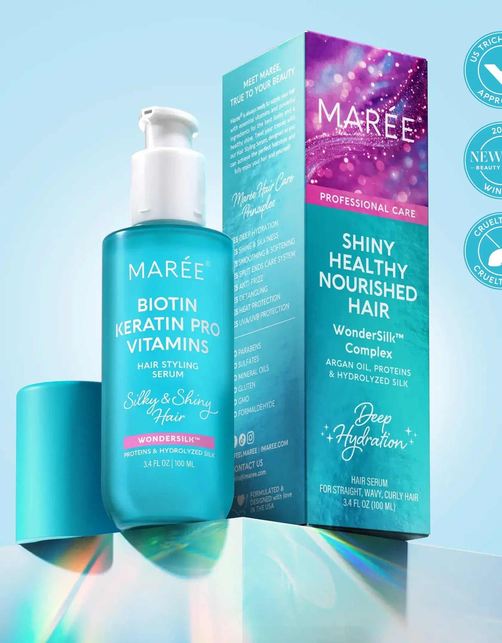 Keratin Oil Serum for Dry & Damaged Hair