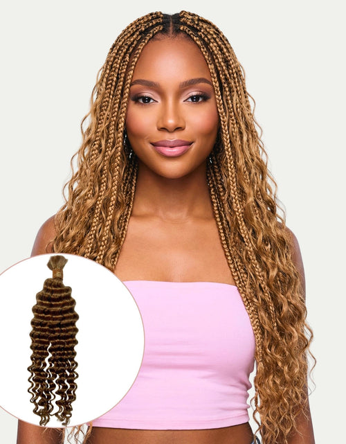Load image into Gallery viewer, Honey Blonde Deep Wave 27 Bulk 100% Human Braiding Hair
