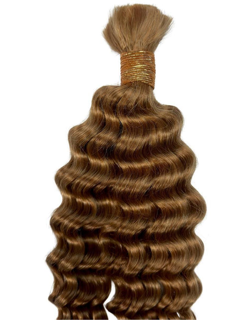 Load image into Gallery viewer, Honey Blonde Deep Wave 27 Bulk 100% Human Braiding Hair

