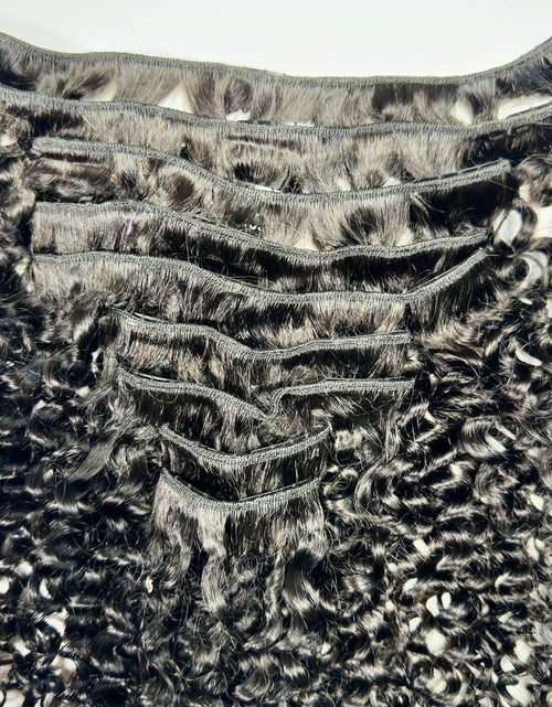 Load image into Gallery viewer, Kinky Curly Clip-In 100% Human Hair Extensions
