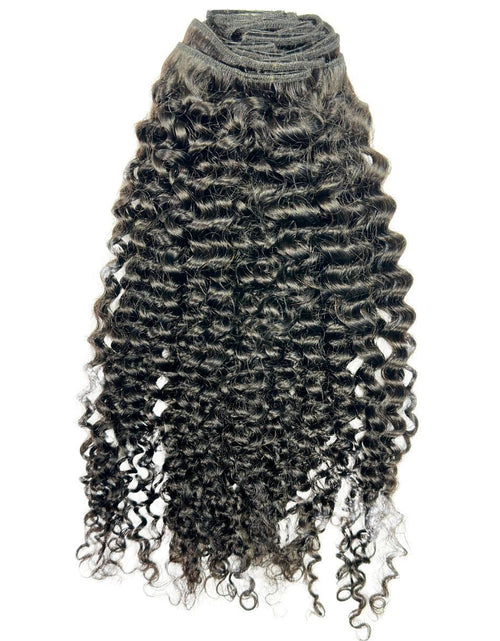 Load image into Gallery viewer, Kinky Curly Clip-In 100% Human Hair Extensions
