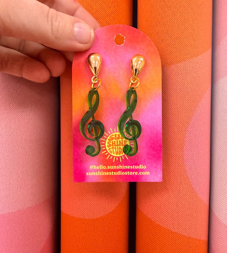 Treble Clef Earrings