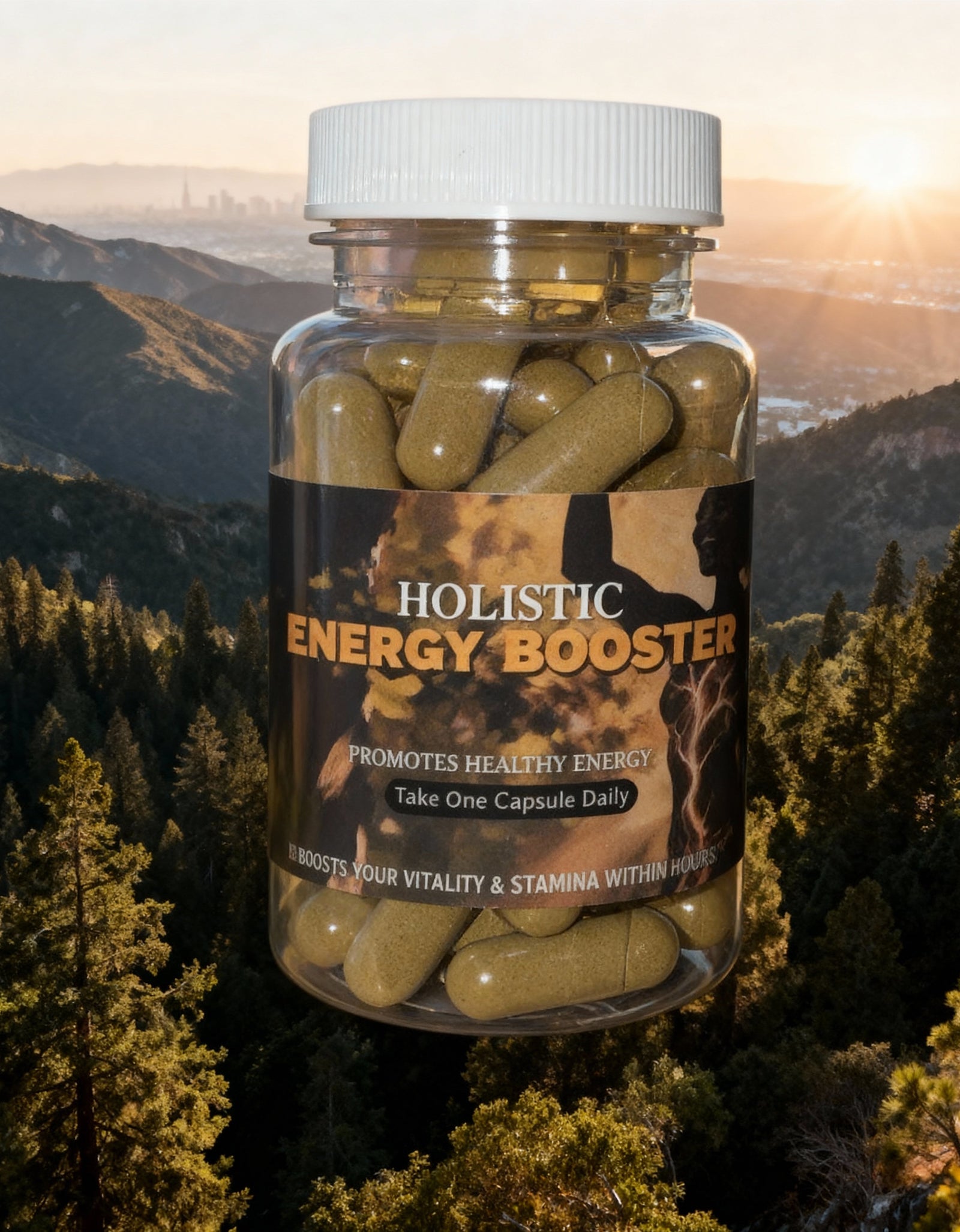 Energy Booster - Promotes Healthy Energy - Organic Herbal Remedy For Performance