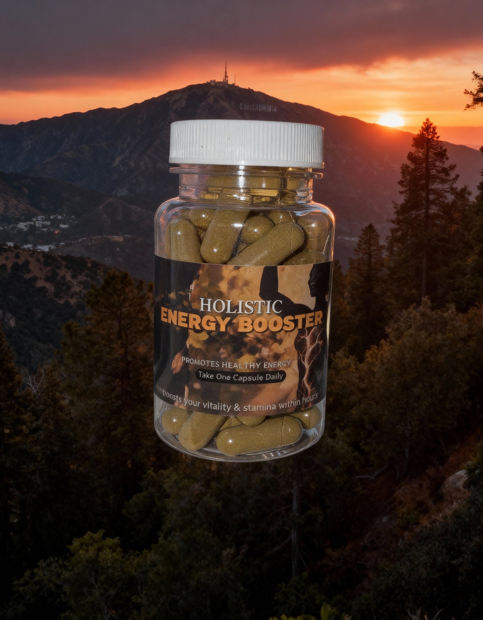 Energy Booster - Promotes Healthy Energy - Organic Herbal Remedy For Performance