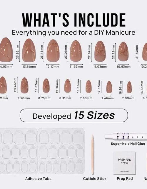 Load image into Gallery viewer, Daring Gold Almond Nails - Press on Nails
