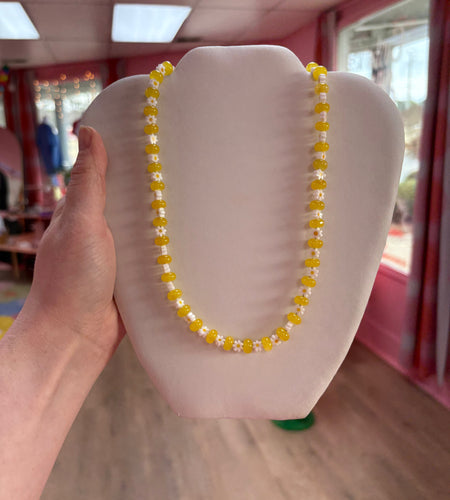 Summer Flowers Beaded Necklace