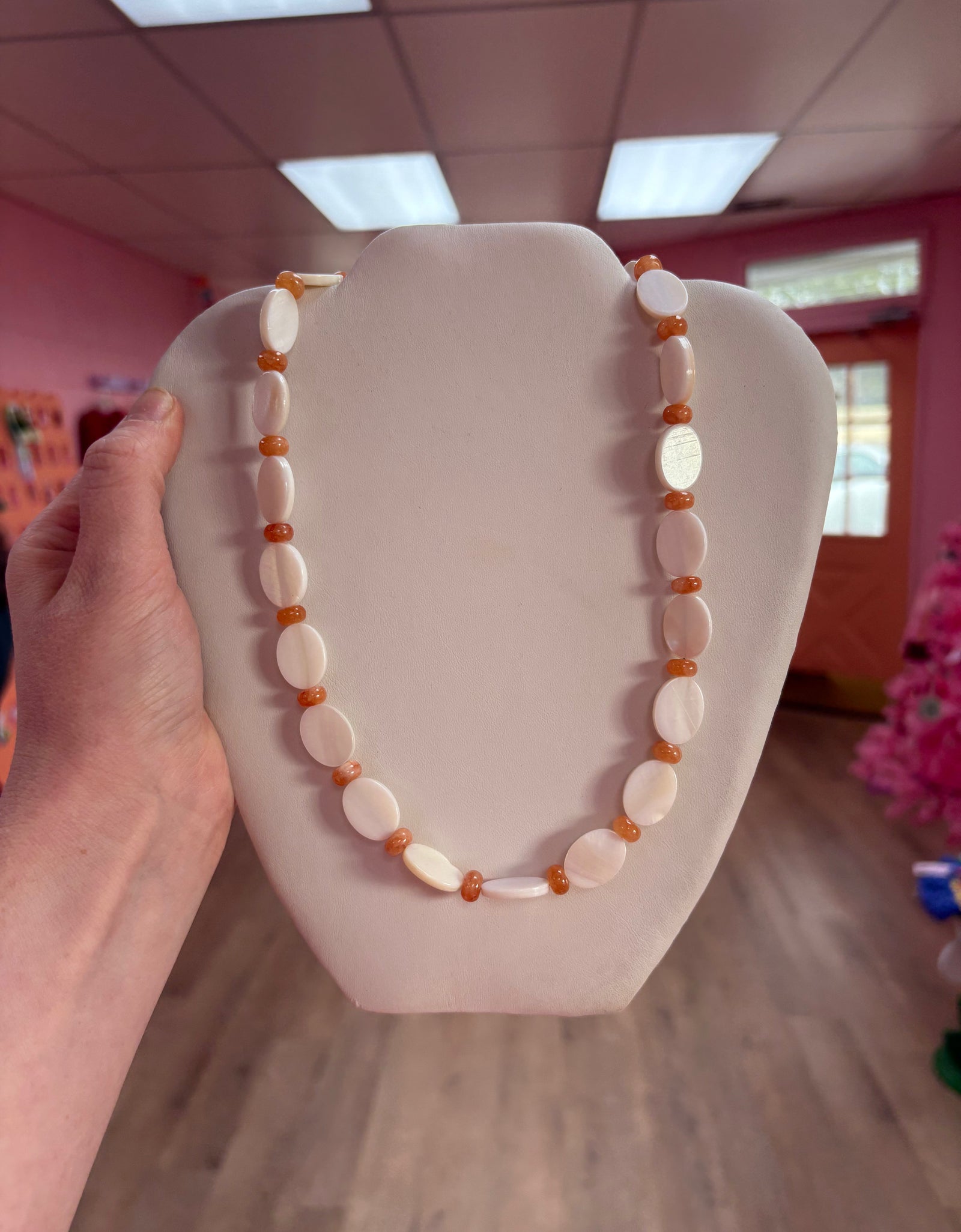 Dreamy Sunset Beaded Necklace
