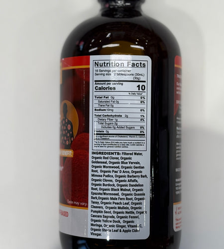 Organic Herbal Liquid Blood & Parasite Cleanse
