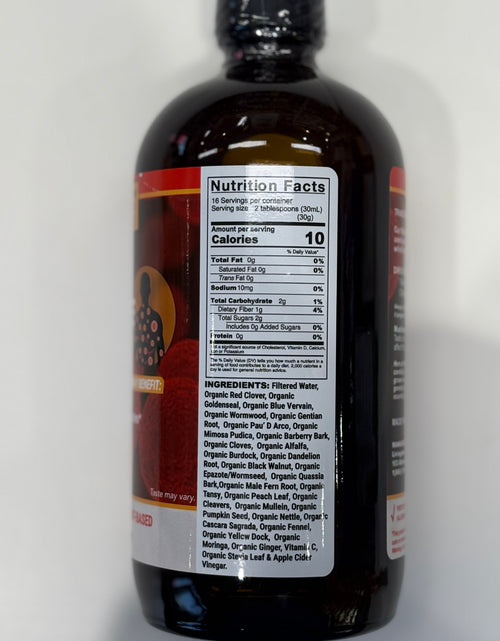 Load image into Gallery viewer, Organic Herbal Liquid Blood &amp; Parasite Cleanse
