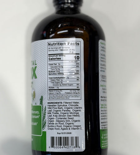Organic Herbal Heavy Metal Detox