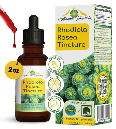 Rhodiola Rosea Tincture – Natural Stress & Energy Support (2 oz)