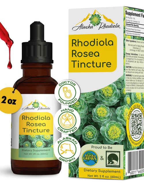 Load image into Gallery viewer, Rhodiola Rosea Tincture – Natural Stress &amp; Energy Support (2 oz)
