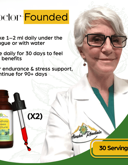 Load image into Gallery viewer, Rhodiola Rosea Tincture – Natural Stress &amp; Energy Support (2 oz)
