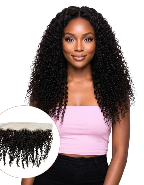 Load image into Gallery viewer, Jerry Curl 13x4 HD Lace Human Hair Frontal
