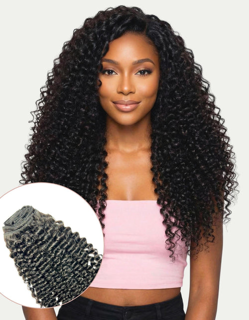 Load image into Gallery viewer, Kinky Curly Clip-In 100% Human Hair Extensions
