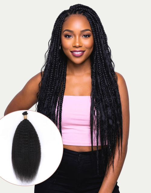 Load image into Gallery viewer, Kinky Straight Bulk 100% Human Braiding Hair
