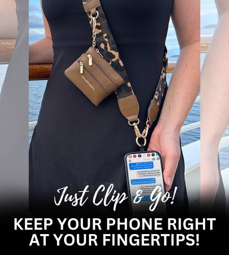 Clip & Go Strap with Pouch - Leopard Collection