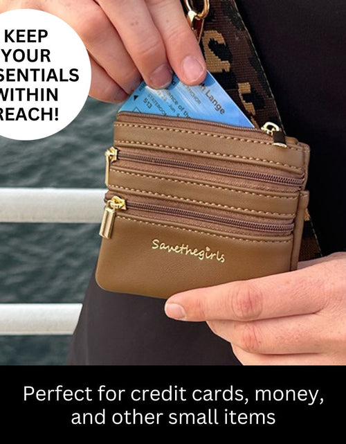 Load image into Gallery viewer, Clip &amp; Go Strap with Pouch - Leopard Collection
