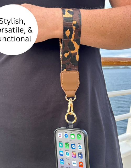 Load image into Gallery viewer, Clip &amp; Go Strap with Pouch - Leopard Collection

