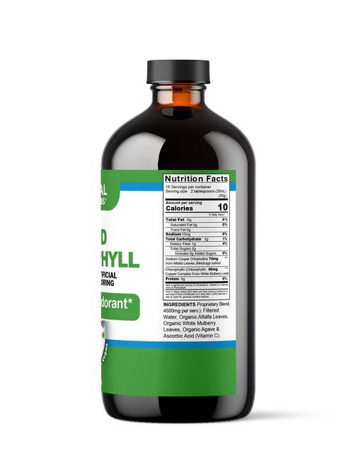Load image into Gallery viewer, Organic Liquid Chlorophyll | Alfalfa &amp; White Mulberry Detox Formula
