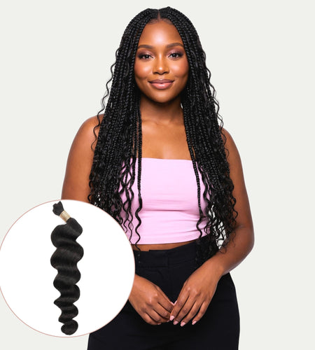 Loose Wave Bulk 100% Human Braiding Hair
