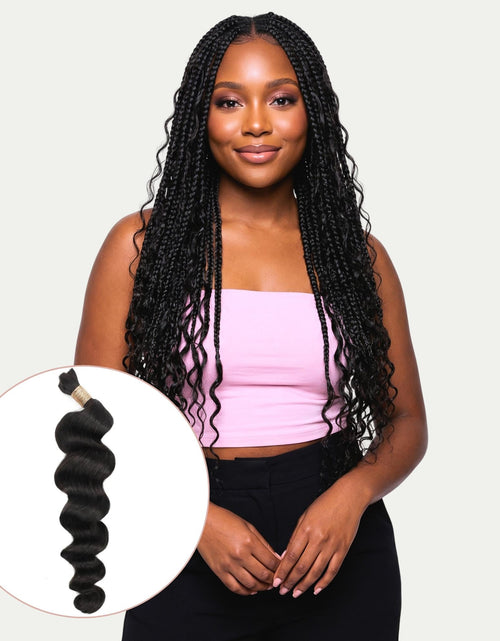 Load image into Gallery viewer, Loose Wave Bulk 100% Human Braiding Hair
