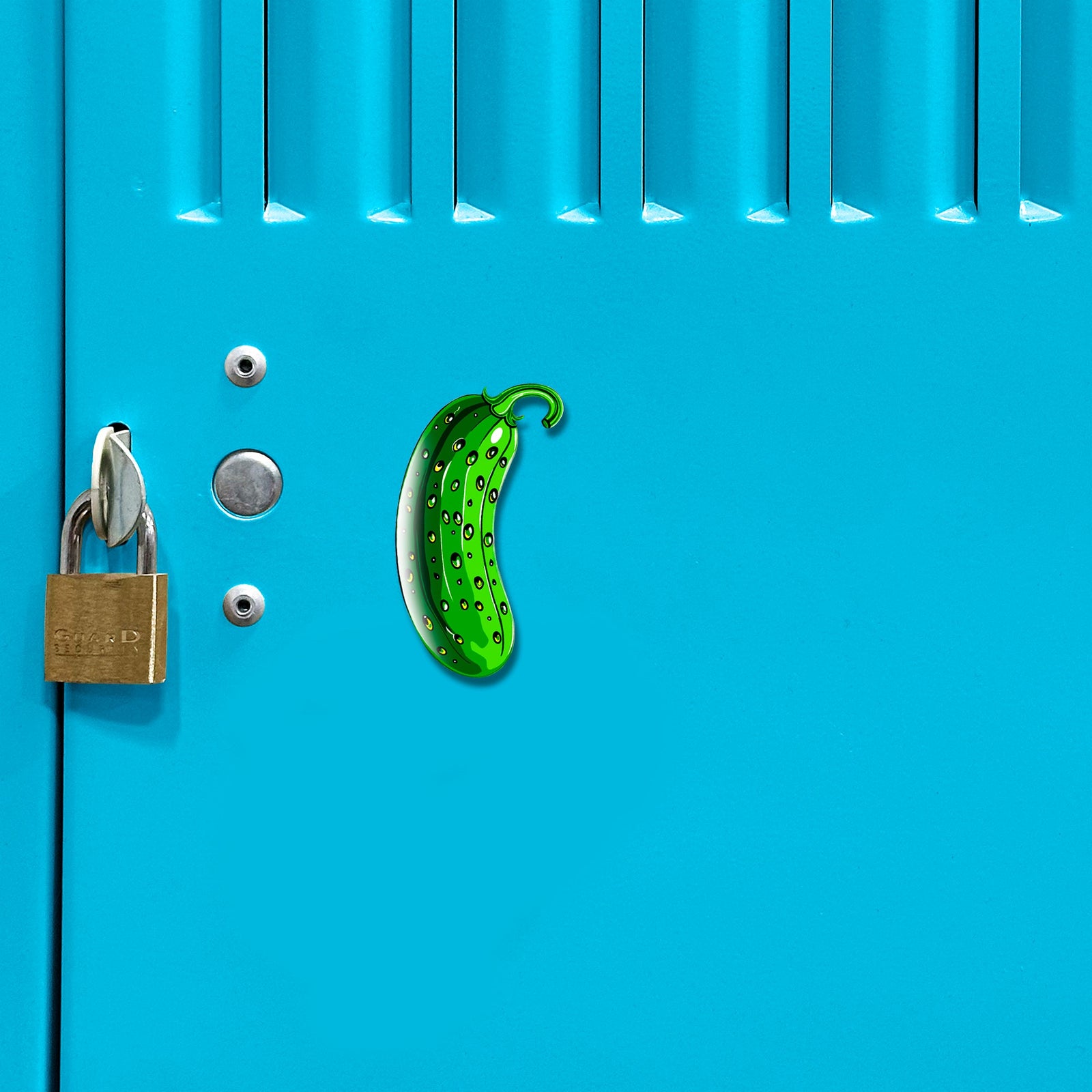 Acrylicious Funky Green Pickle Magnet by Onyx O