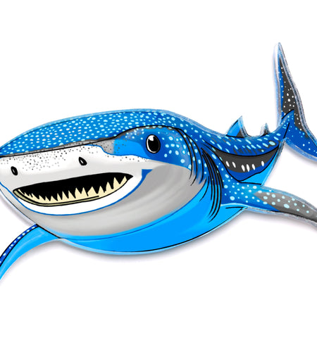 Acrylicious Attack Swimming Shark Magnet by Onyx O