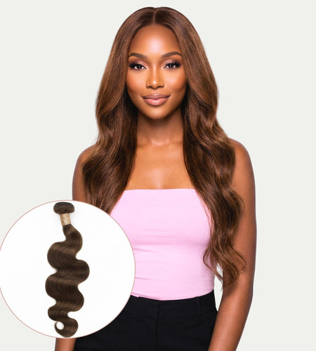 Medium Brown Body Wave 100% Human Hair Bundles