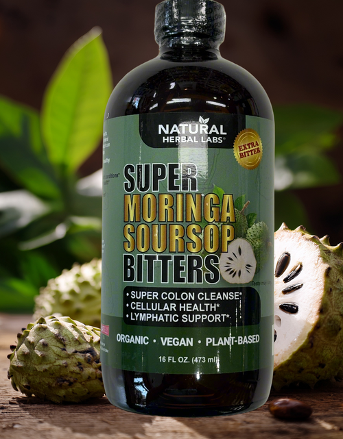 Load image into Gallery viewer, Organic Moringa + Soursop Liquid – Immune, Detox &amp; Cell Support
