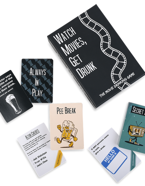 Load image into Gallery viewer, WATCH MOVIES, GET DRUNK - The Live Movie Drinking Game
