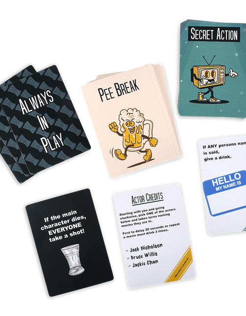 Load image into Gallery viewer, WATCH MOVIES, GET DRUNK - The Live Movie Drinking Game
