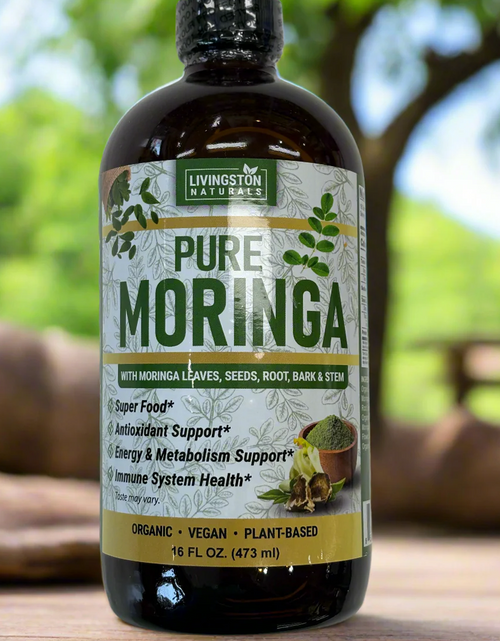 Load image into Gallery viewer, Organic Moringa Liquid Extract – Full Spectrum Superfood Formula
