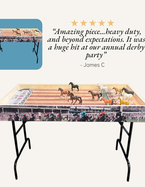 Load image into Gallery viewer, Jumbo Horse Game Turf Theme with Printed Rails

