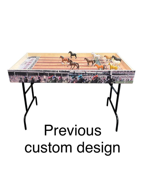 Load image into Gallery viewer, Jumbo Horse Game Turf Theme with Printed Rails
