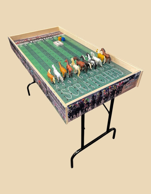 Load image into Gallery viewer, Jumbo Horse Game Turf Theme with Printed Rails
