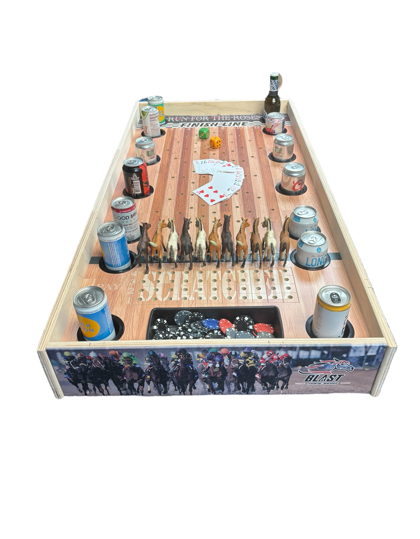 Jumbo Horse Game W/ Drink Holders & Chip Pot