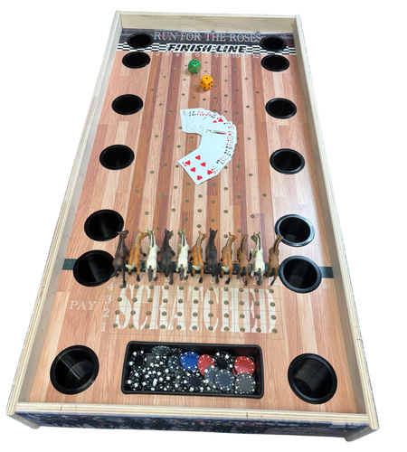 Jumbo Horse Game W/ Drink Holders & Chip Pot