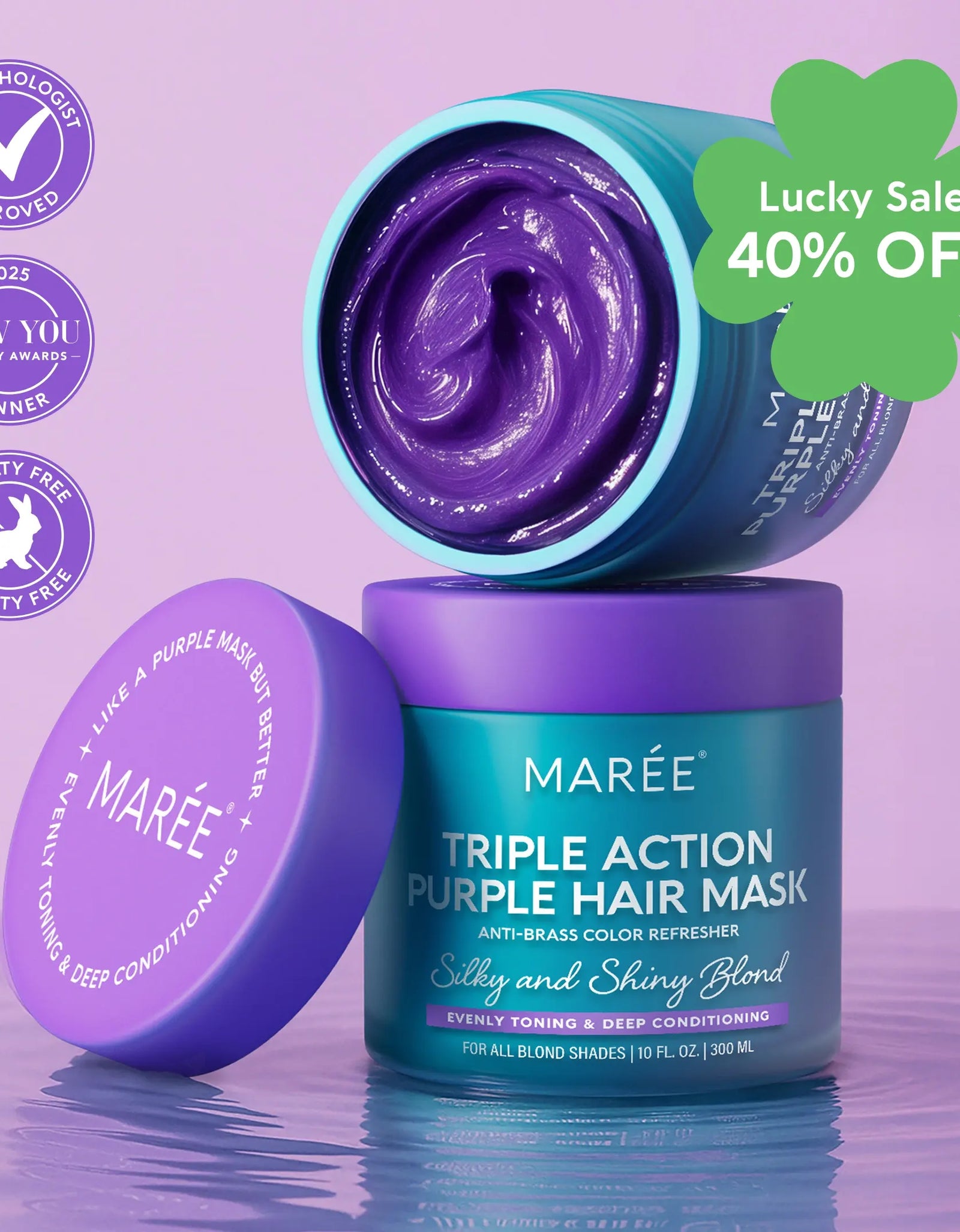 Purple Mask for Blonde Hair